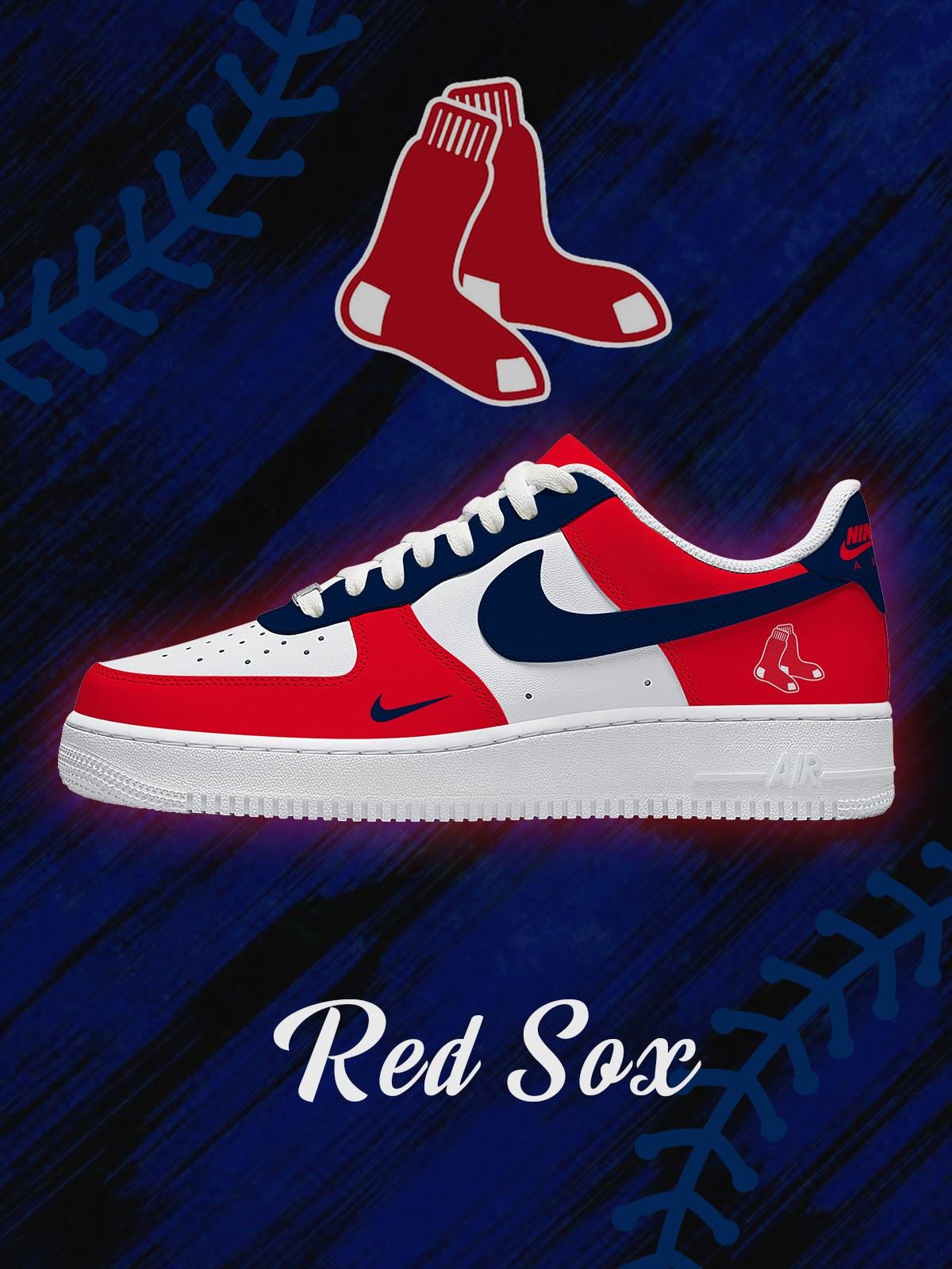 Baskets personnalisées Boston Baseball