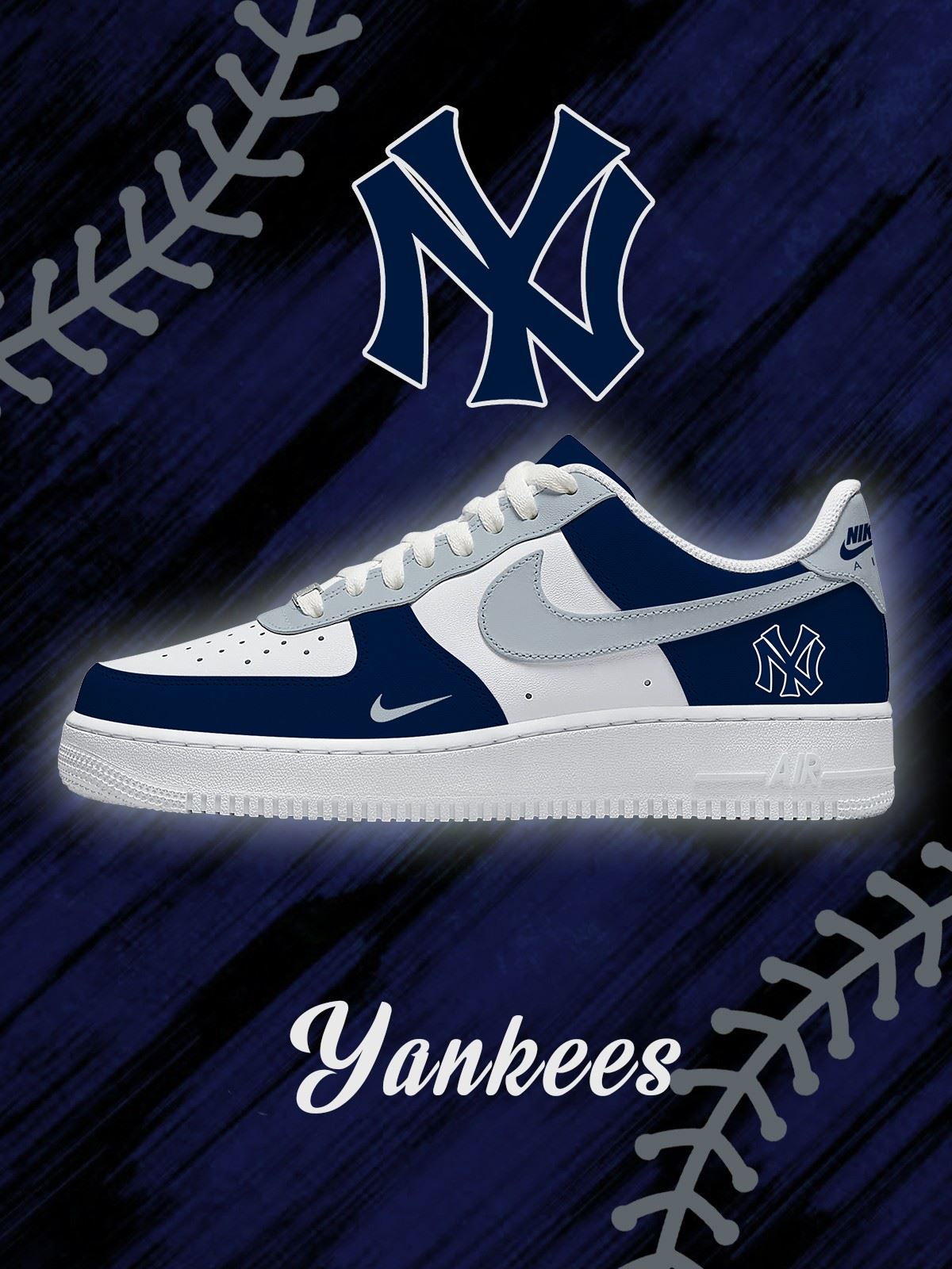 New York Baseball Custom Sneakers