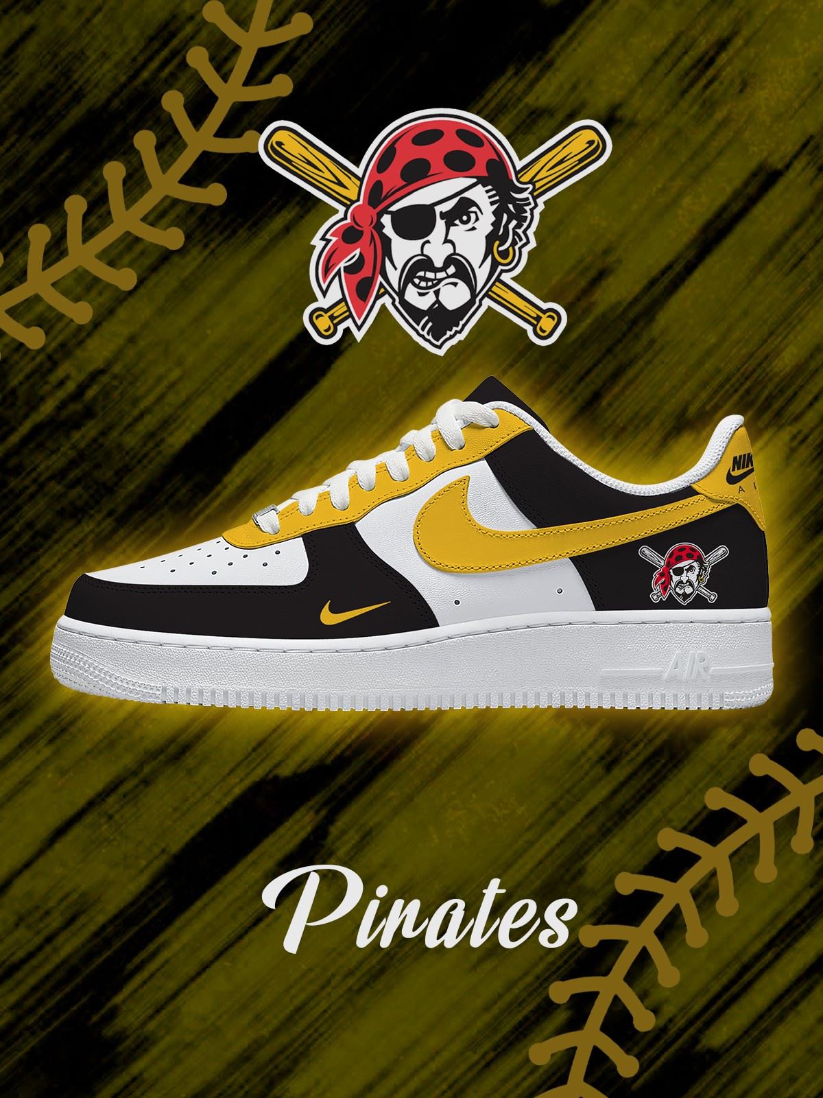 Pittsburgh Baseball Custom Sneakers