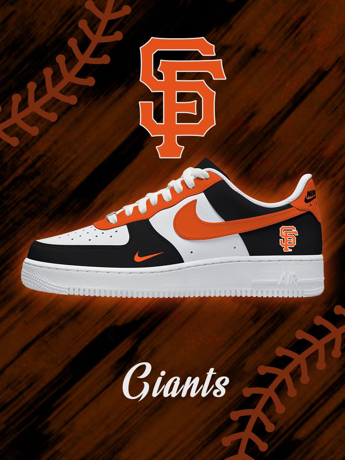 San Francisco Baseball Custom Sneakers