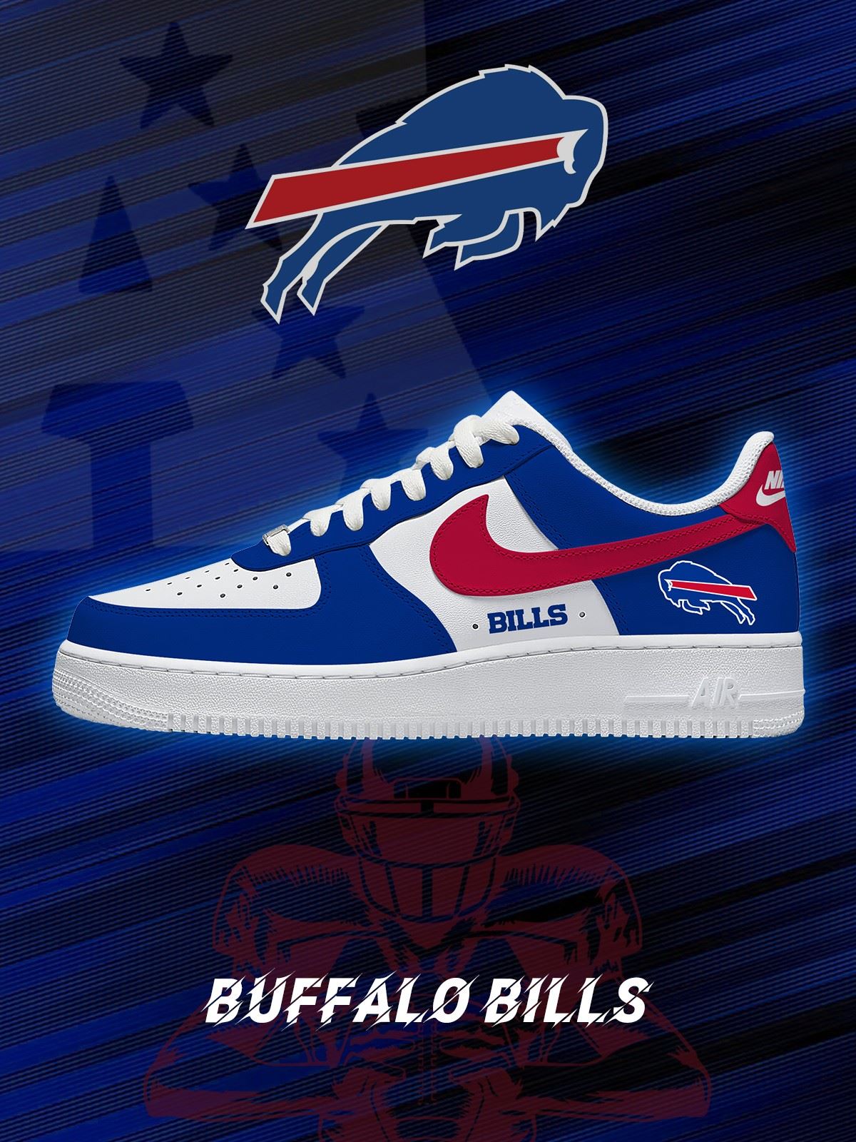 Baskets personnalisées Buffalo Football
