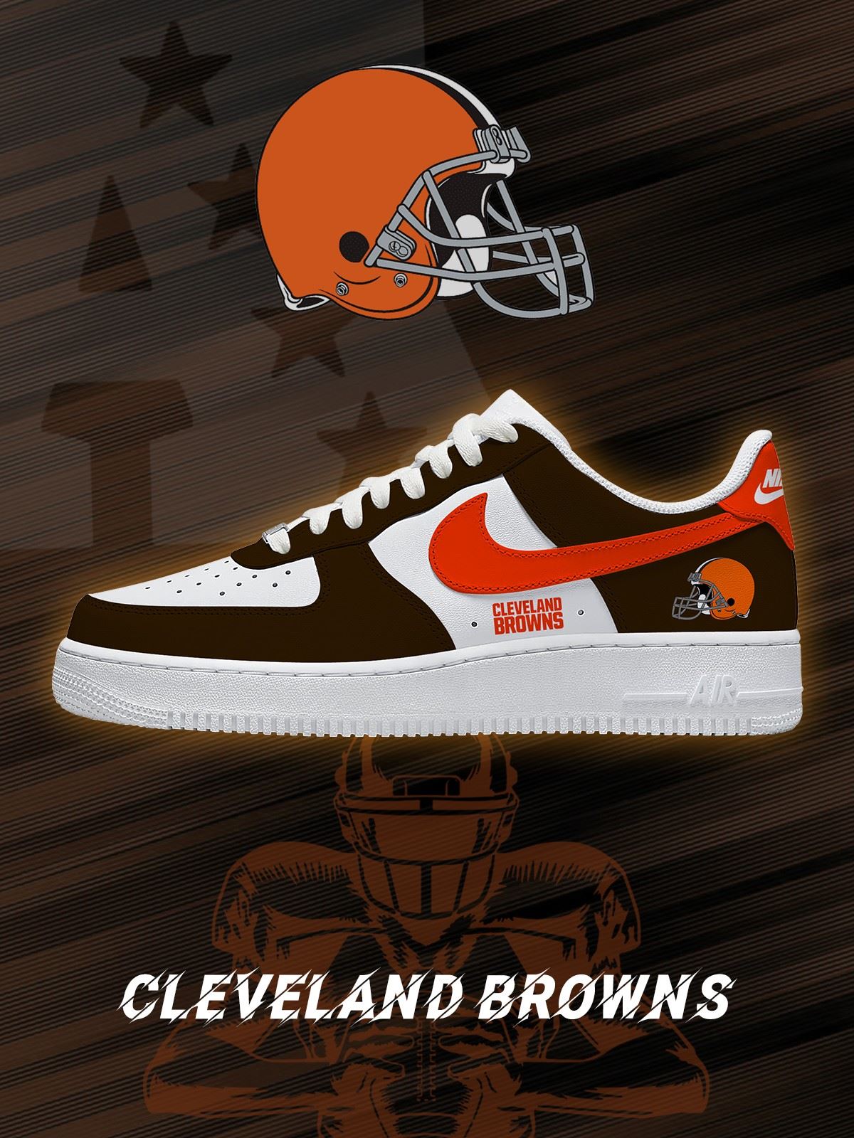 Cleveland Football Custom Sneakers