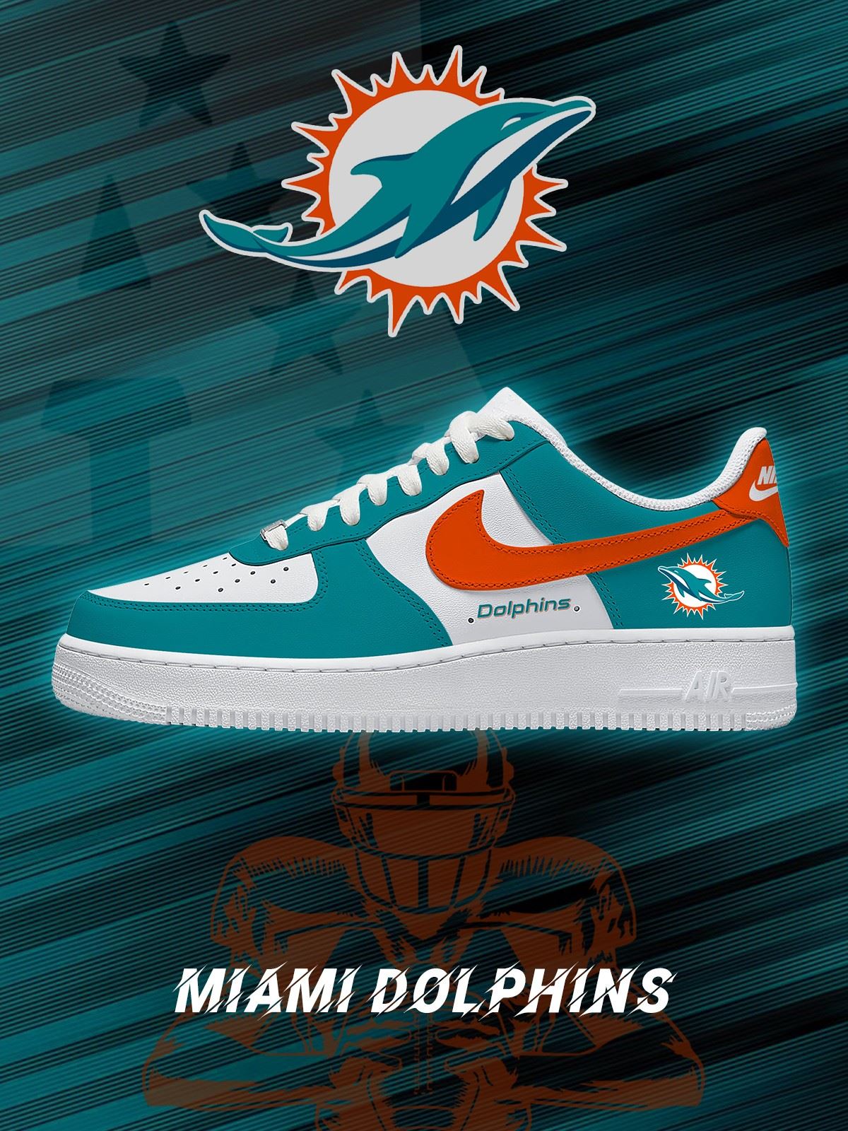 Miami Football Custom Sneakers