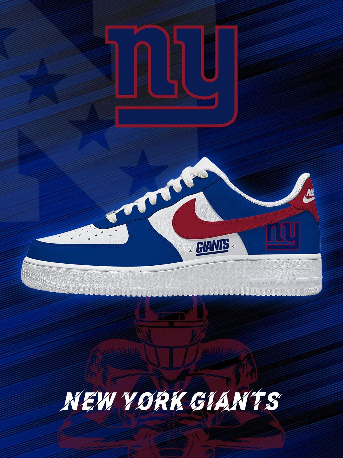 New York Football Custom Sneakers