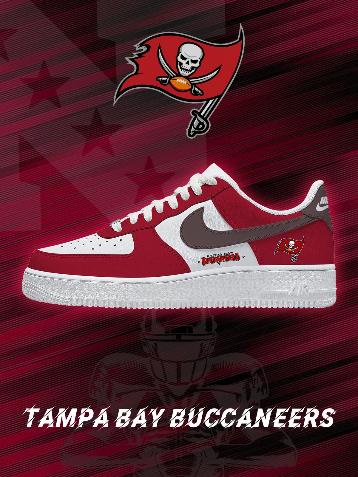 Tampa Bay Football Custom Sneakers