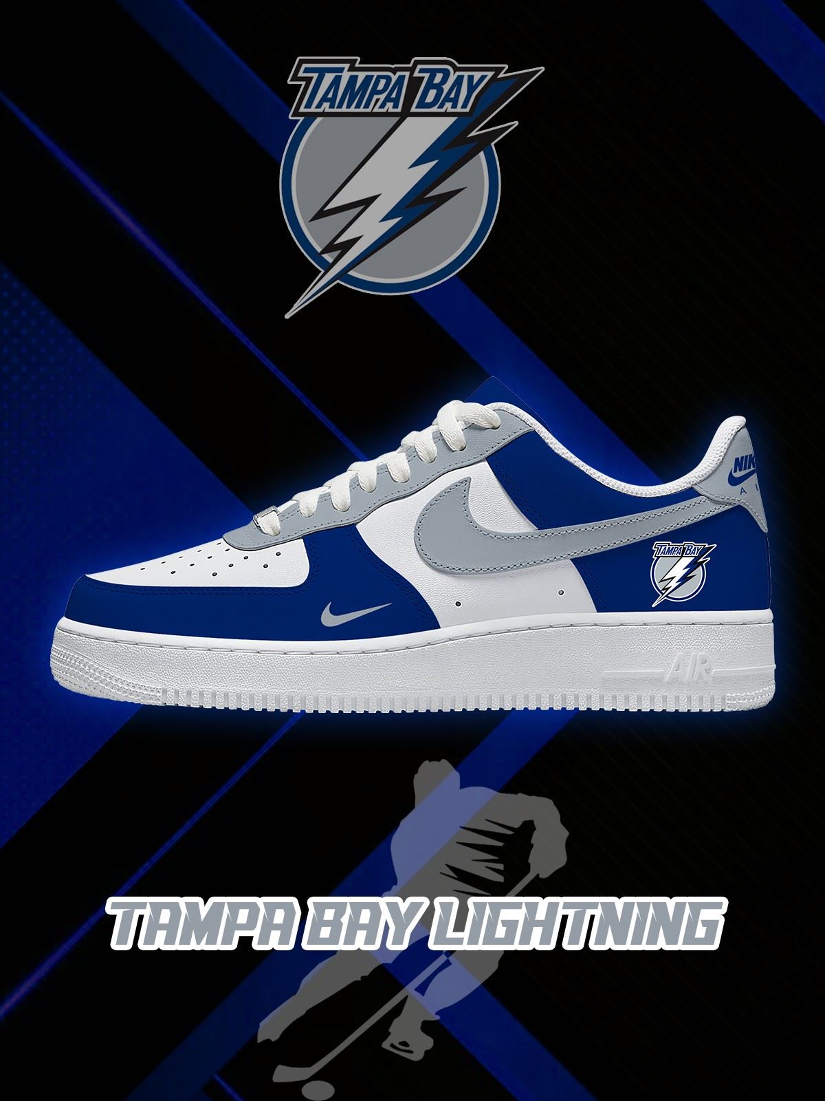 Tampa Bay Hockey Custom Sneakers