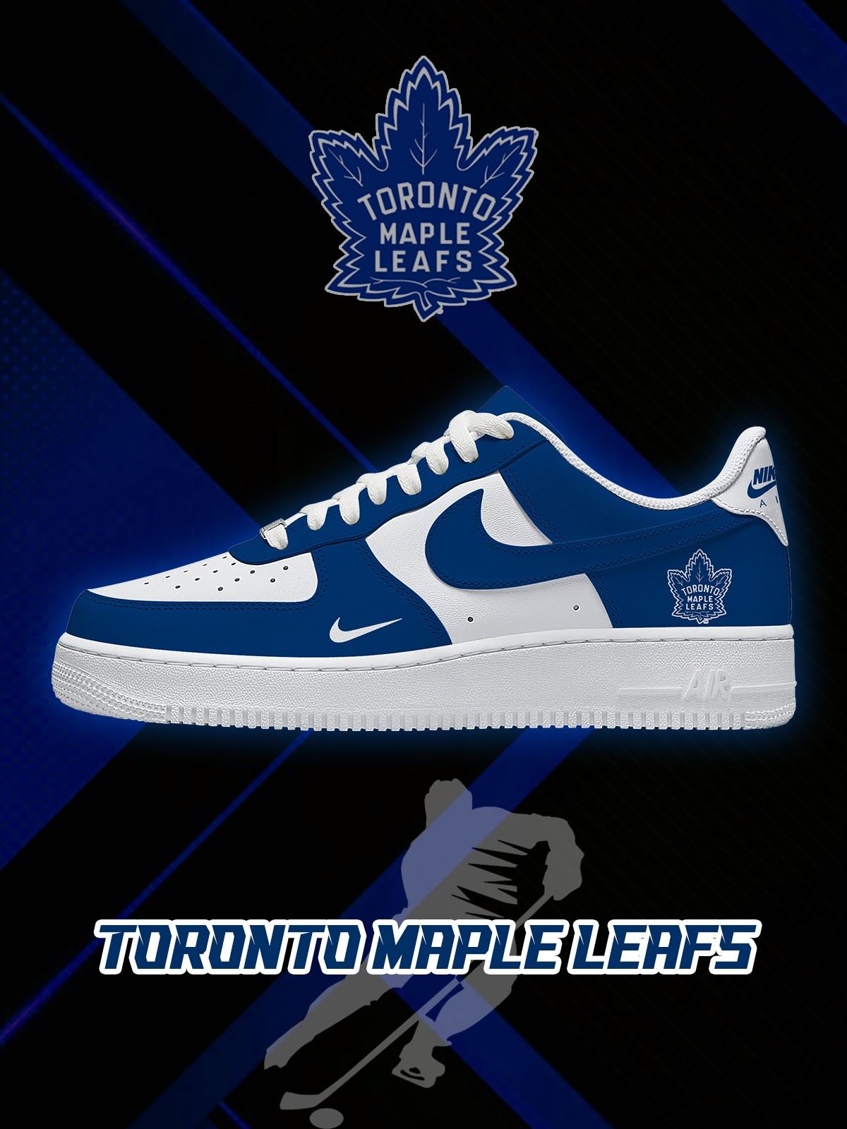 Toronto Maple Hockey Custom Sneakers