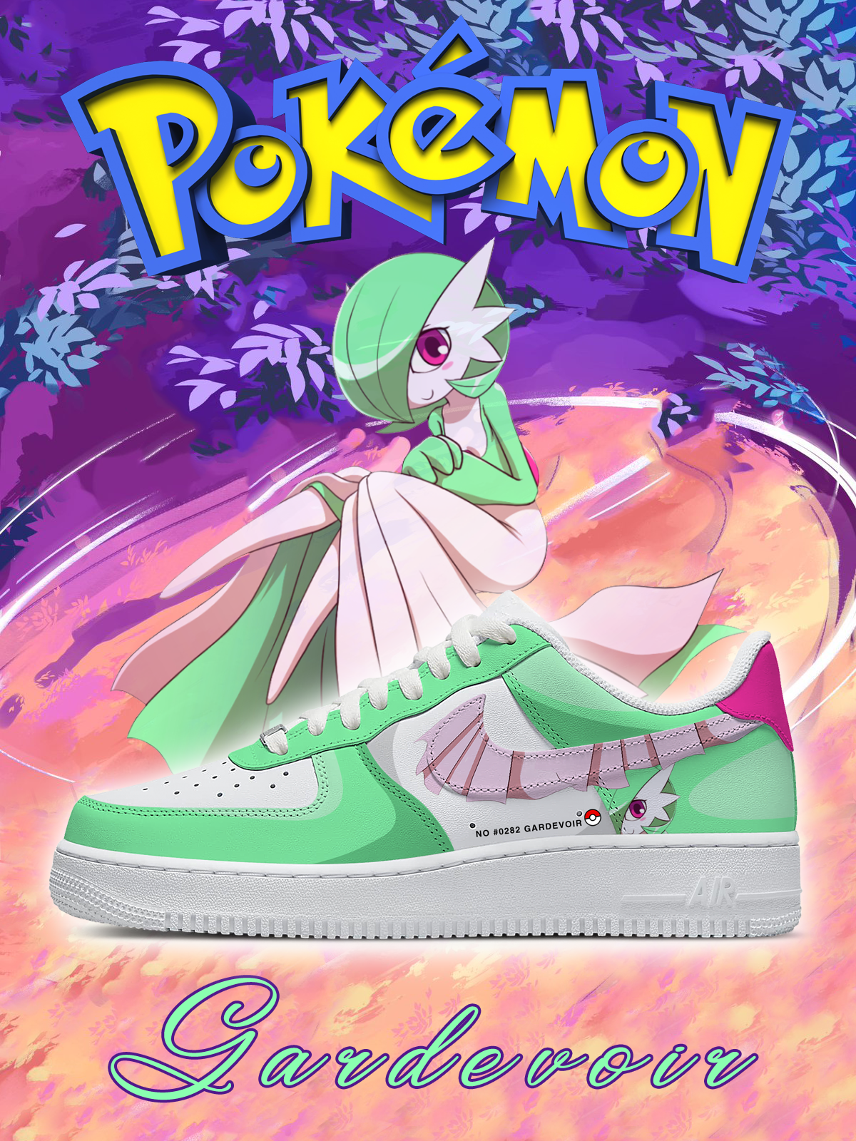 No.0282 Gardevoir Custom Sneakers