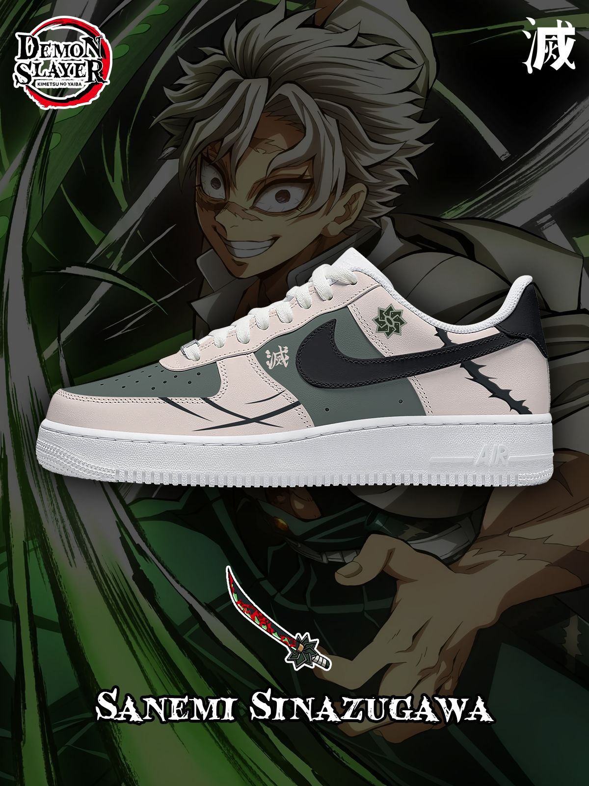 Sanemi Sinazugawa V.1 Custom Sneakers
