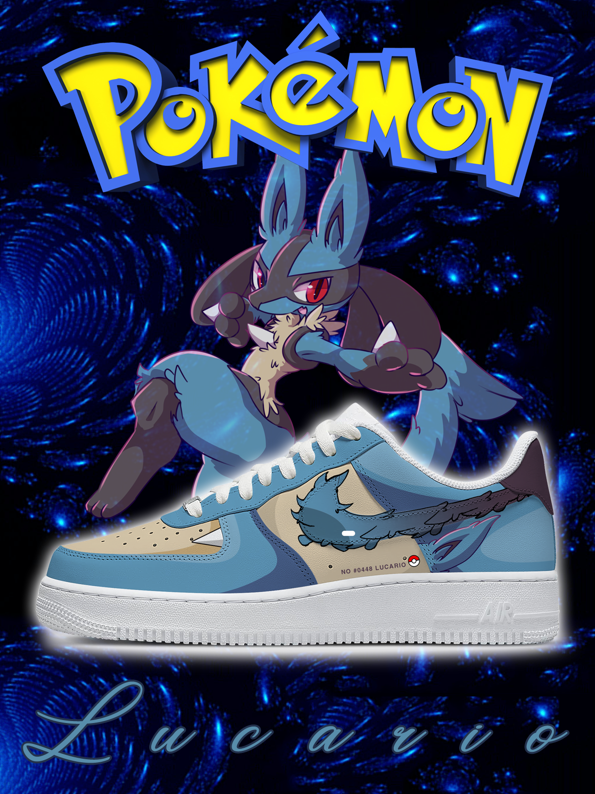 Nr. 0448 Lucario Style 1 Custom Sneakers