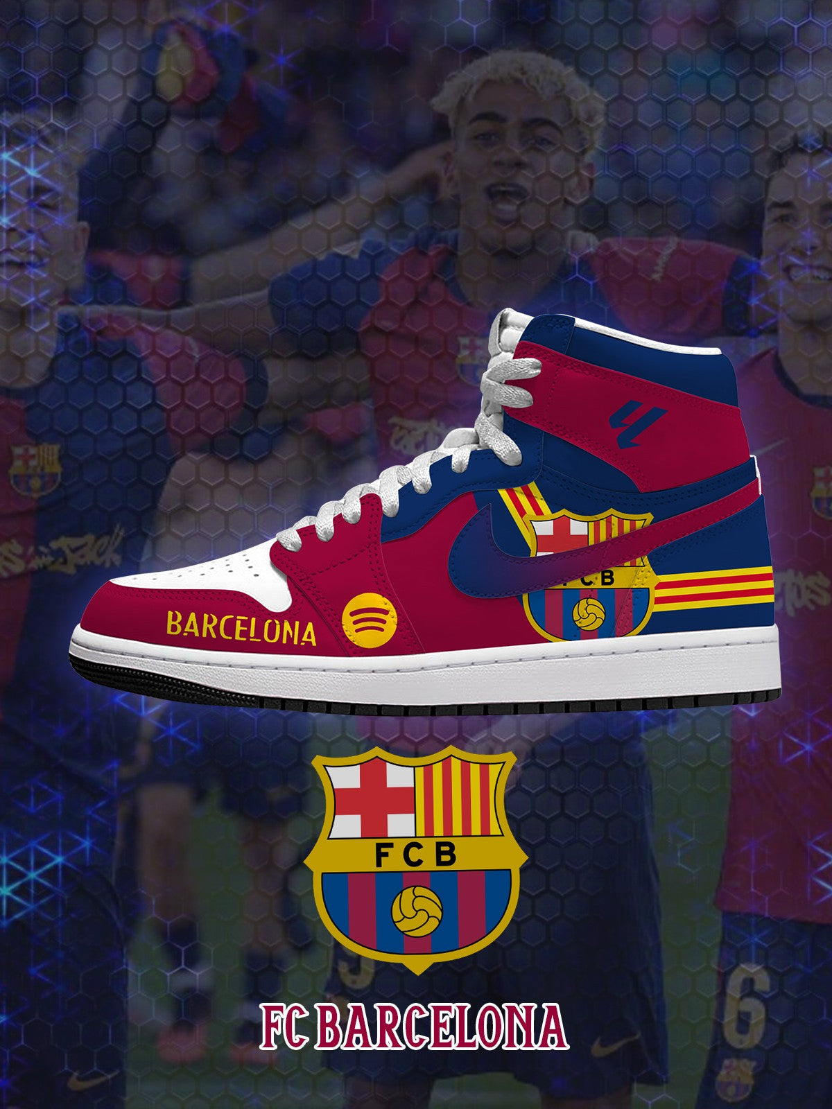 Zapatillas altas personalizadas Barca V.1