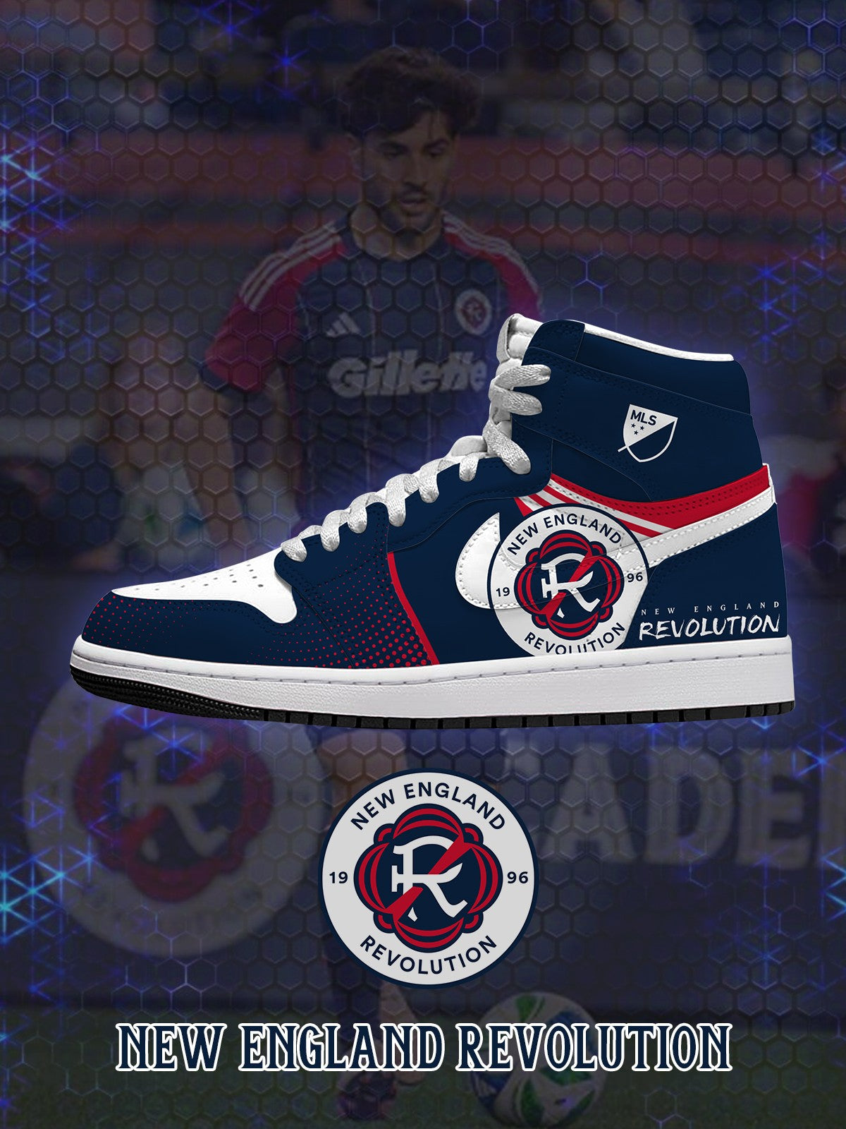 New England V.1 Custom High-Top Sneakers