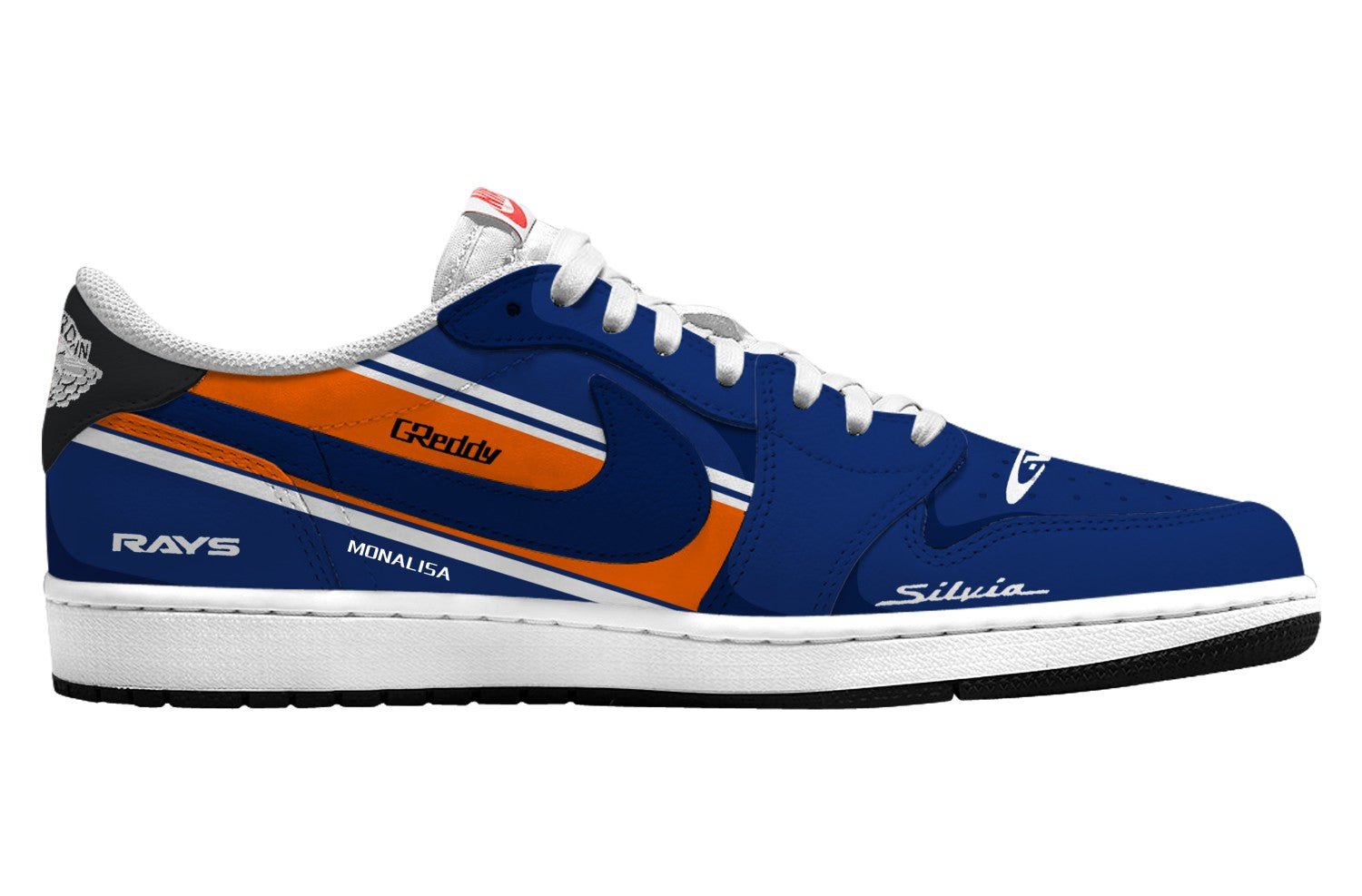 Ténis baixos Mona Lisa V. 1 personalizados de Han Lue