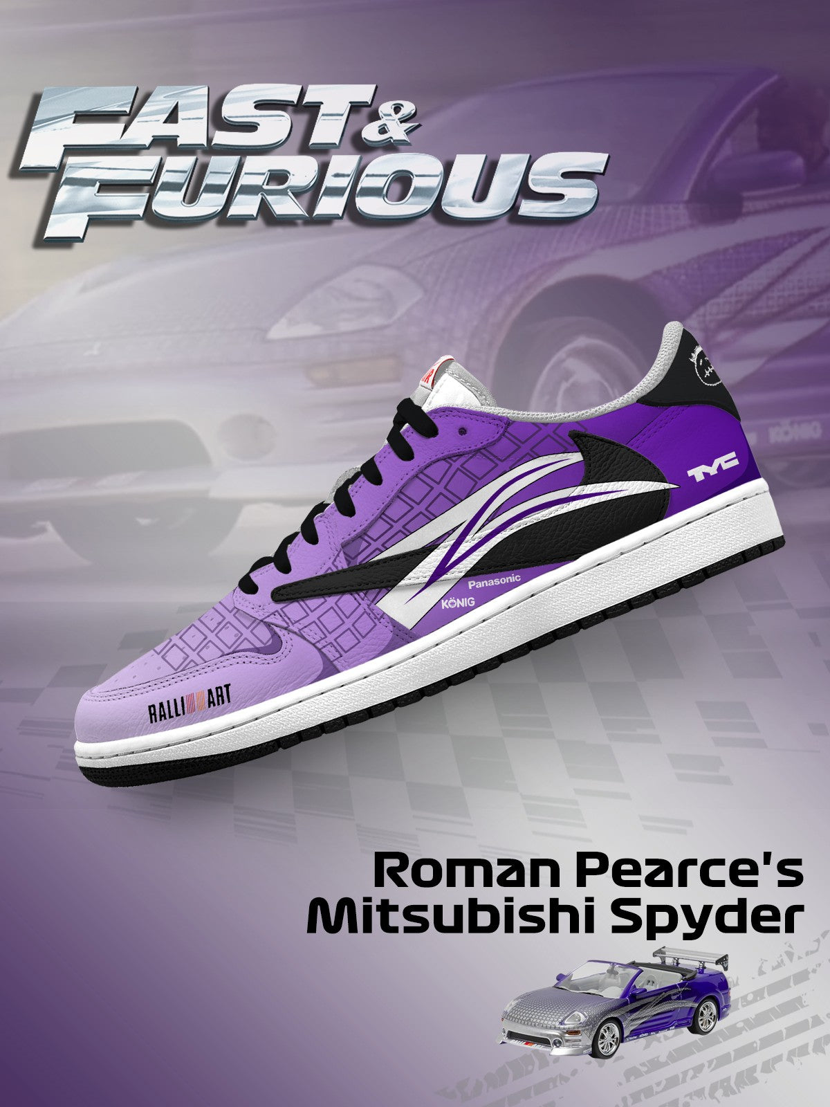 Roman Pearce's Spyder V.1 Custom TS Low Sneakers