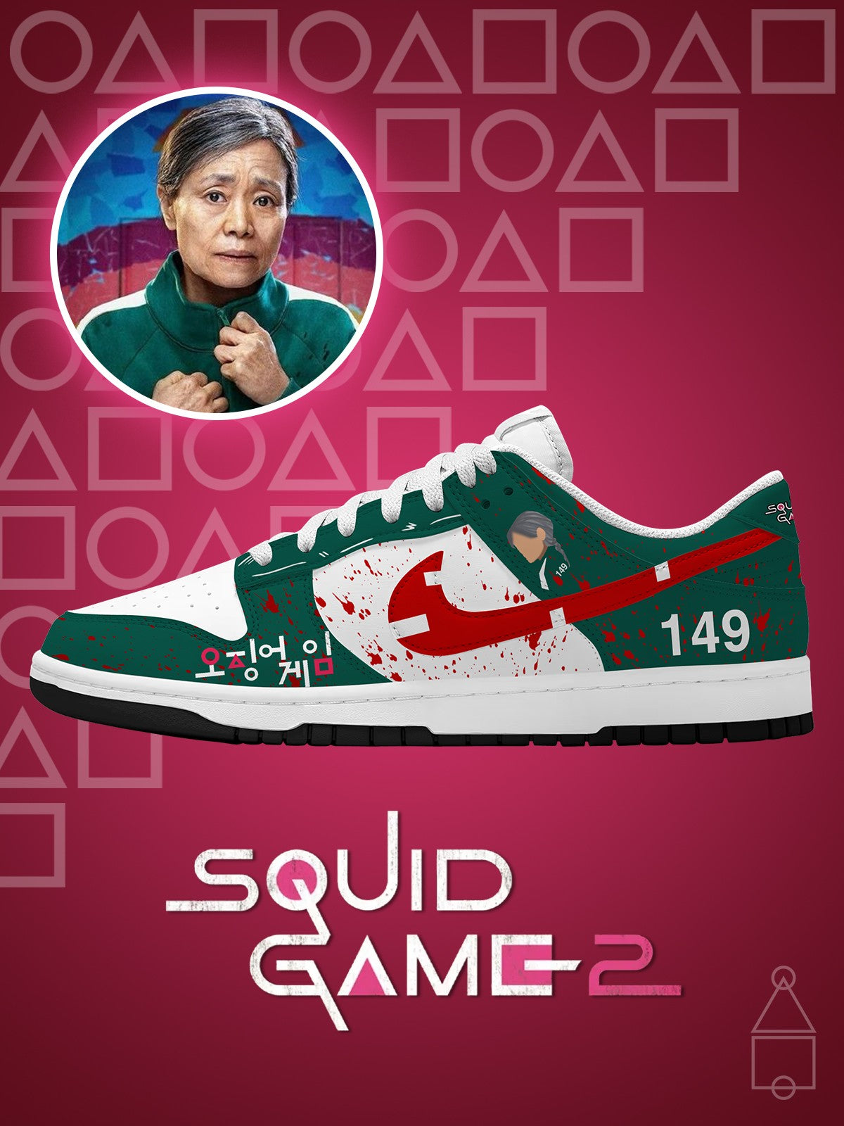 Player 149 V.1 Custom Court-Low Sneakers