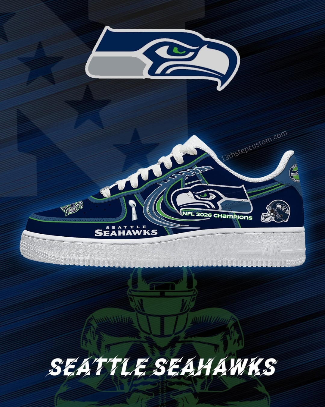 Seattle Football V.2 Custom Sneakers - LX Champions Edition