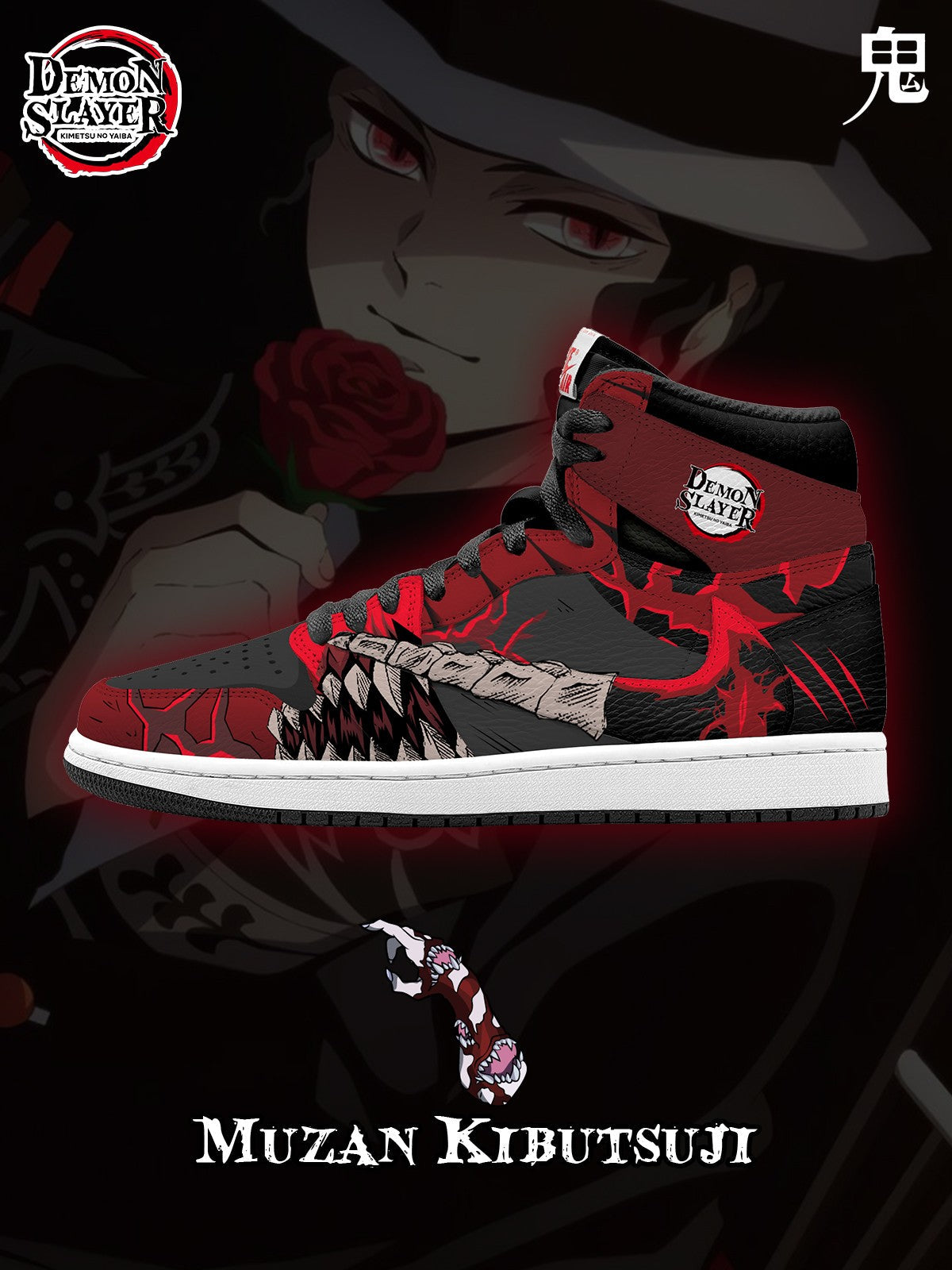 Zapatillas altas Muzan Kibutsuji V.1 personalizadas TS