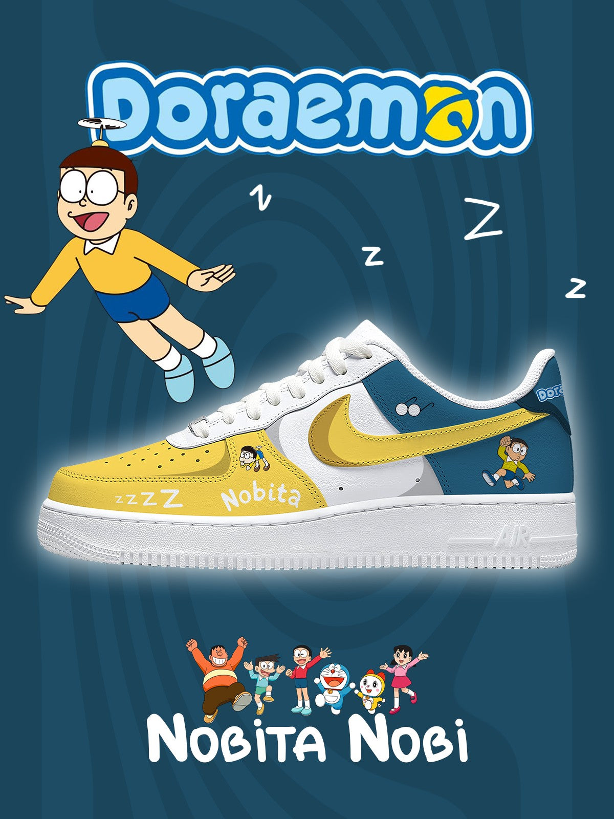 Ténis personalizados Nobita Nobi V.1
