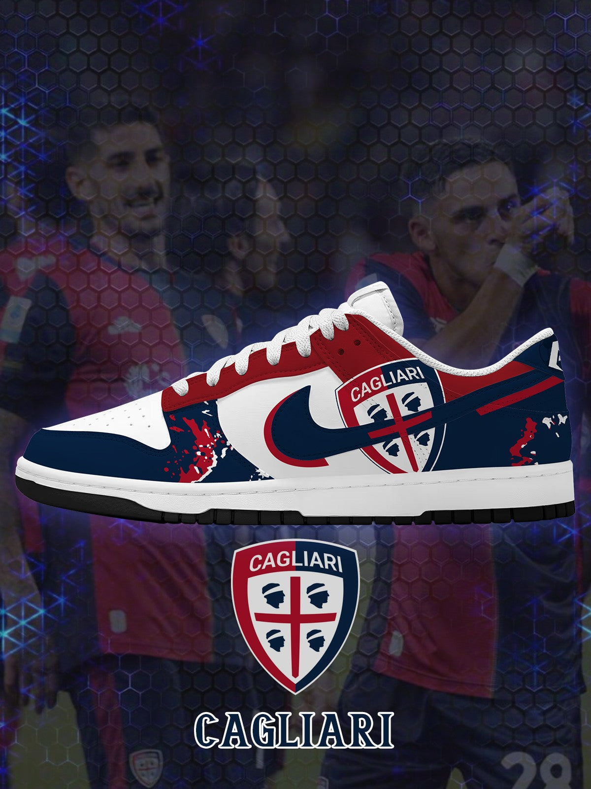 Cagliari V.1 Custom Court-Low Sneakers