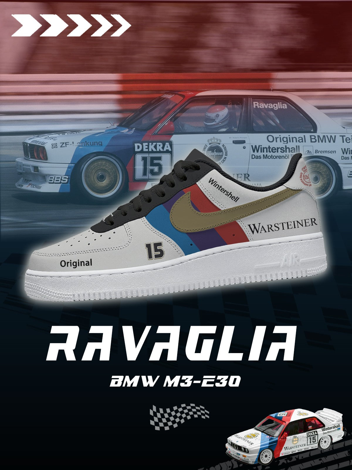 M3-E30 Schnitzer Roberto Ravaglia V.1 Custom Sneakers