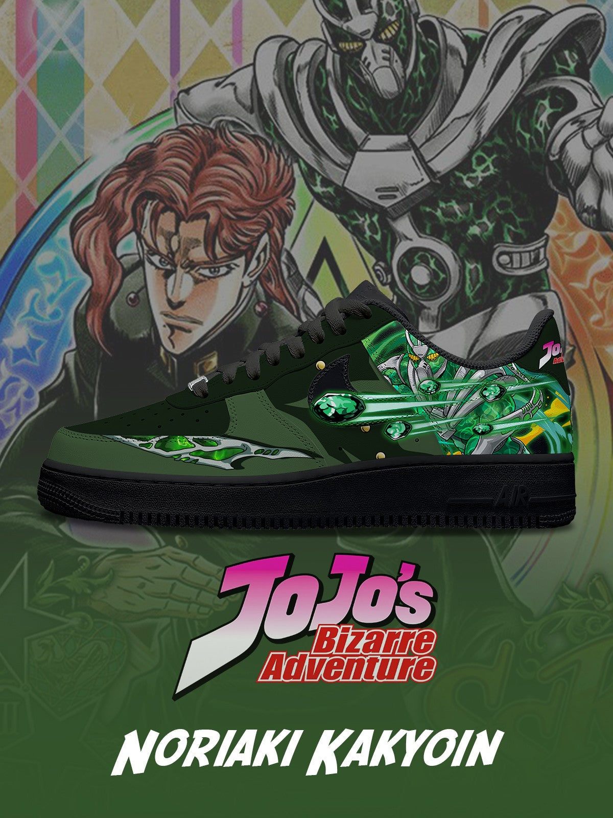 Noriaki Kakyoin V.2 커스텀 스니커즈