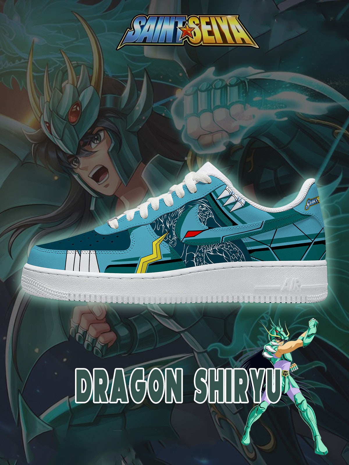 Dragon Shiryu V.2 Custom Sneakers