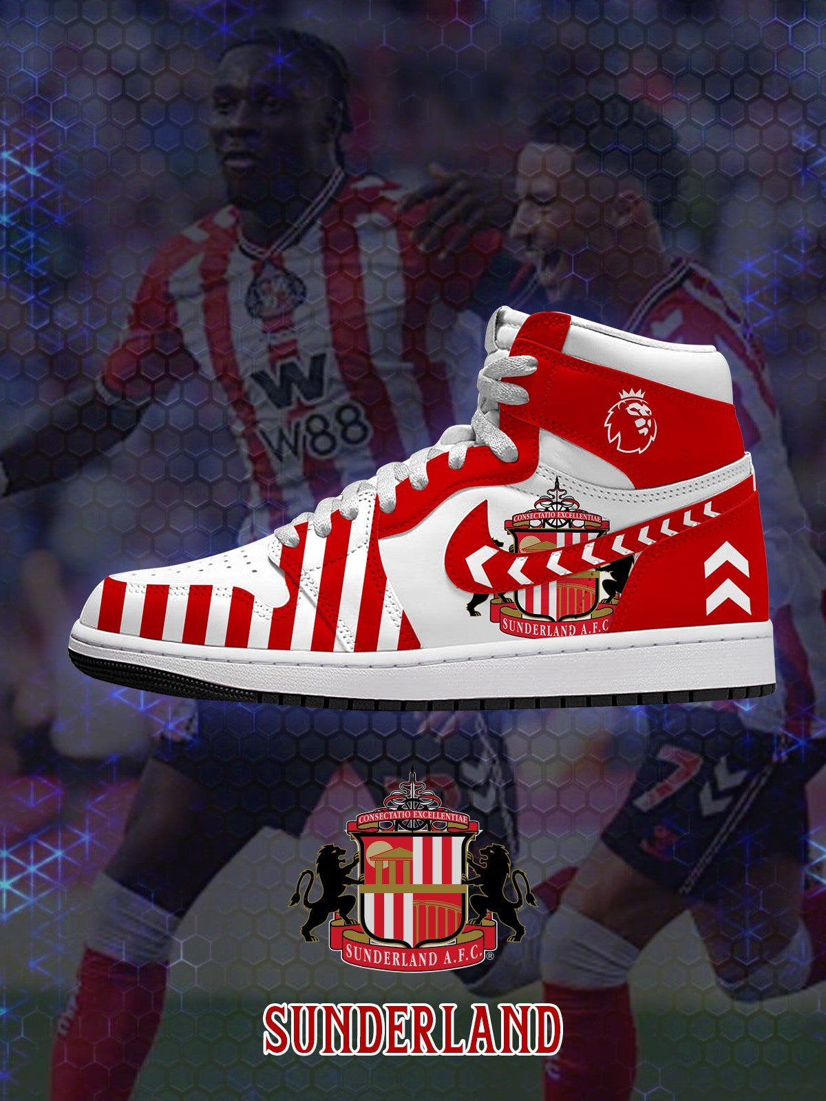 Zapatillas altas personalizadas Sunderland V.1