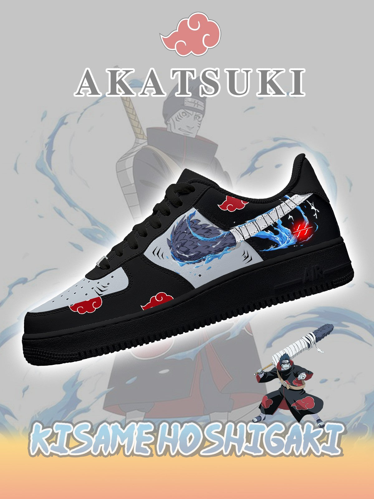 Baskets personnalisées Akatsuki Kisame Hoshigaki No. 3