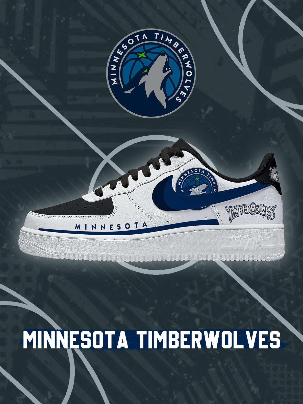 Kundenspezifische Turnschuhe Minnesota-Basketball-V.2