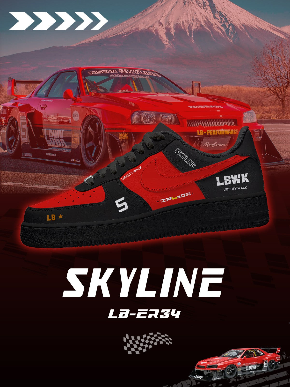 Ténis LB ER34 Super Silhouette Skyline V.1 Personalizado