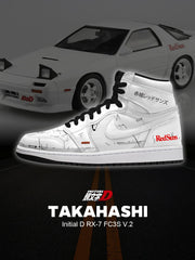 Keisuke Takahashi RX-7 FC3S Ténis de cano alto personalizados V.2