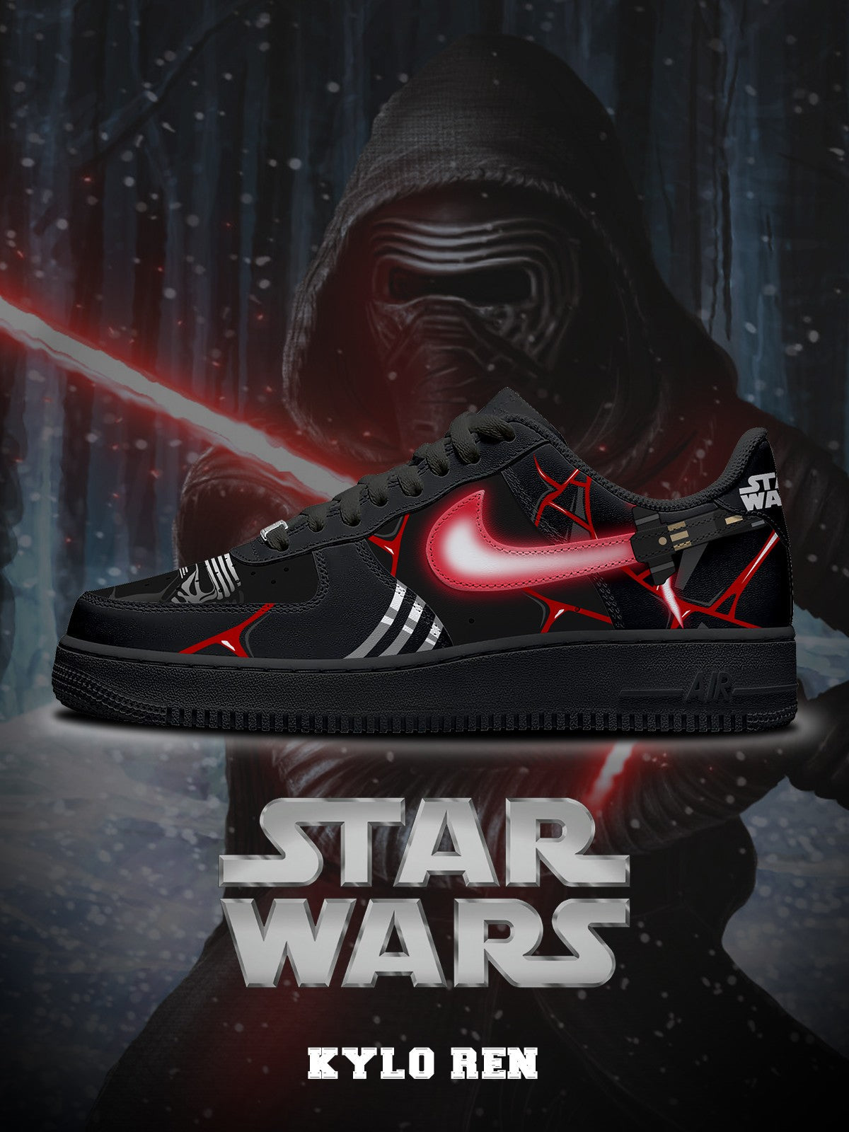 Baskets personnalisées Kylo Ren V. 1