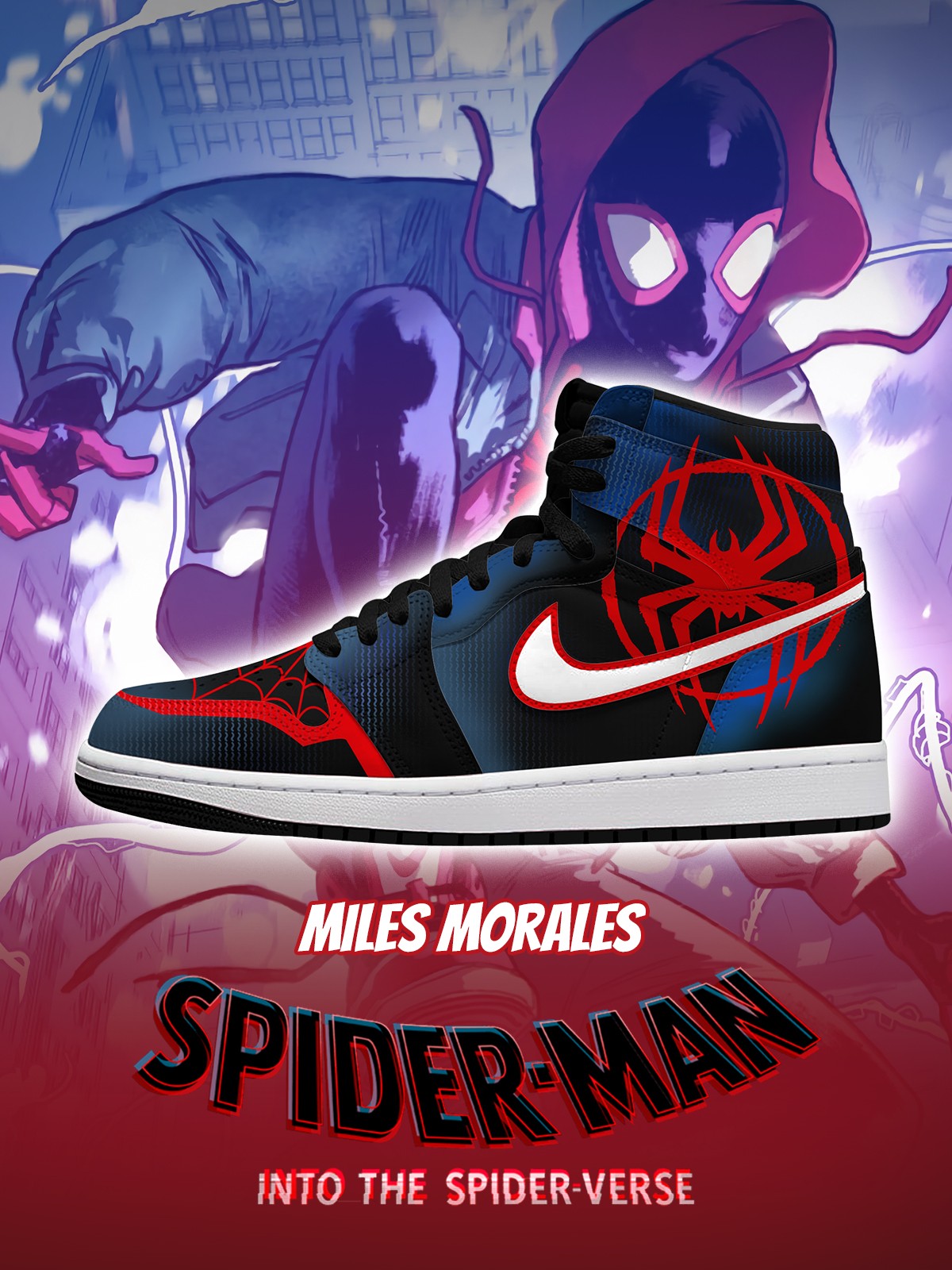 Miles Morales V.1 訂製高筒運動鞋