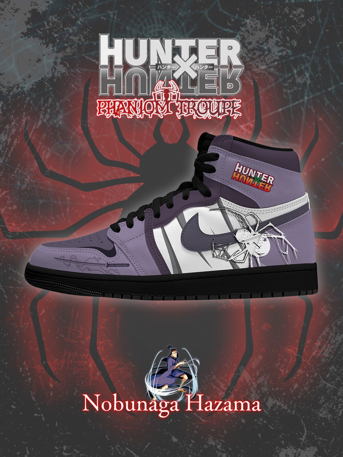 Baskets montantes personnalisées Nobunaga Hazama V. 1