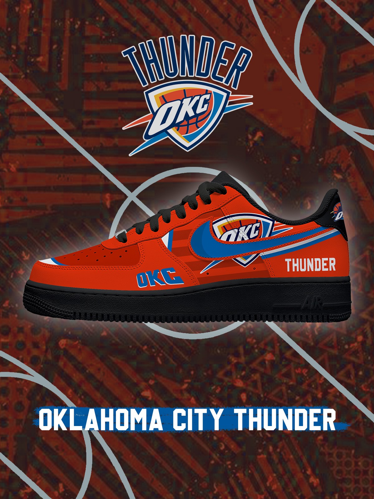 Oklahoma City Basketball V.3 Custom Sneakers