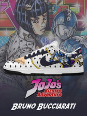 Zapatillas bajas personalizadas Bruno Bucciarati V.2
