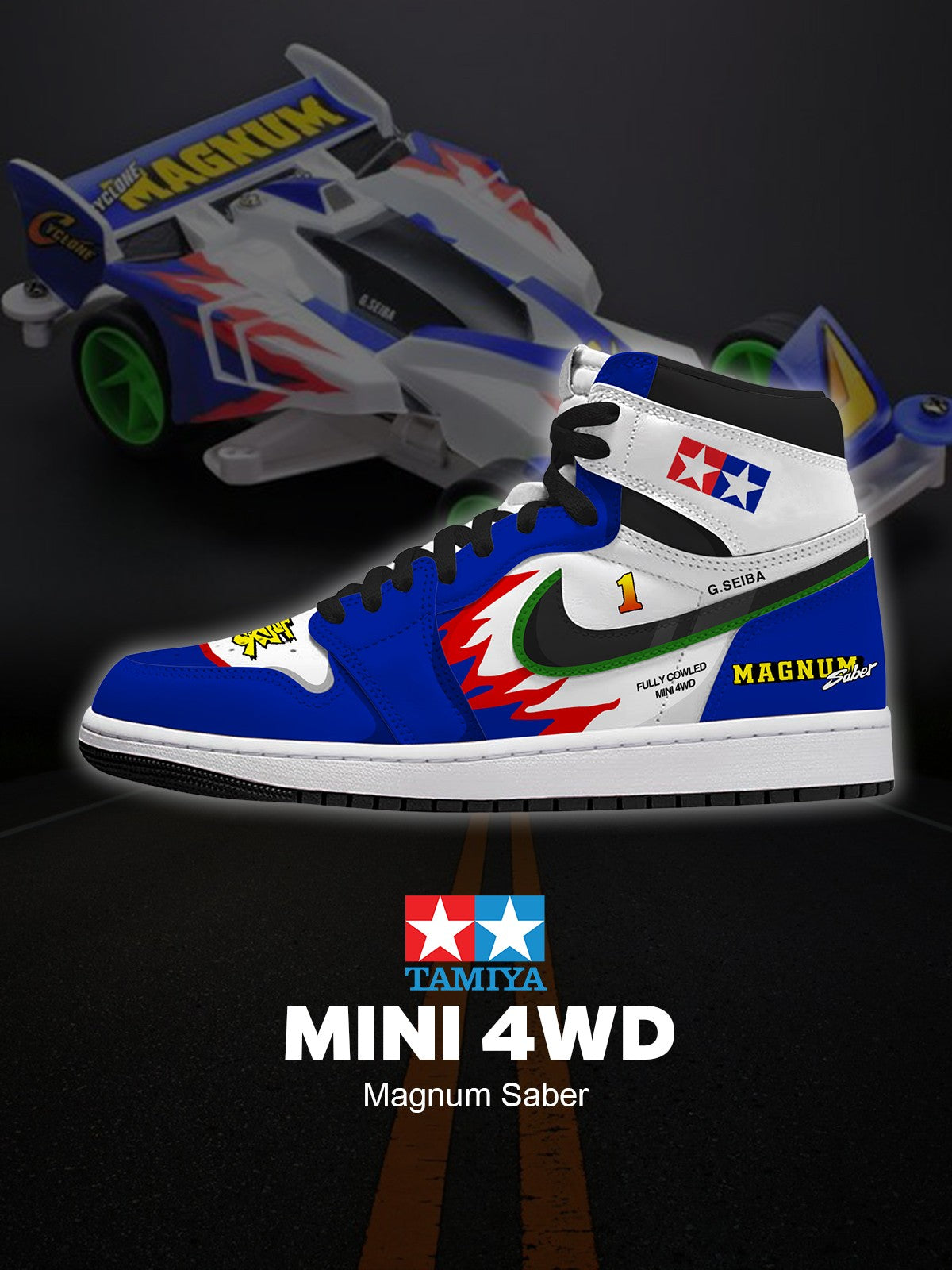 Baskets montantes MINI 4WD Magnum Saber V. 1 personnalisées
