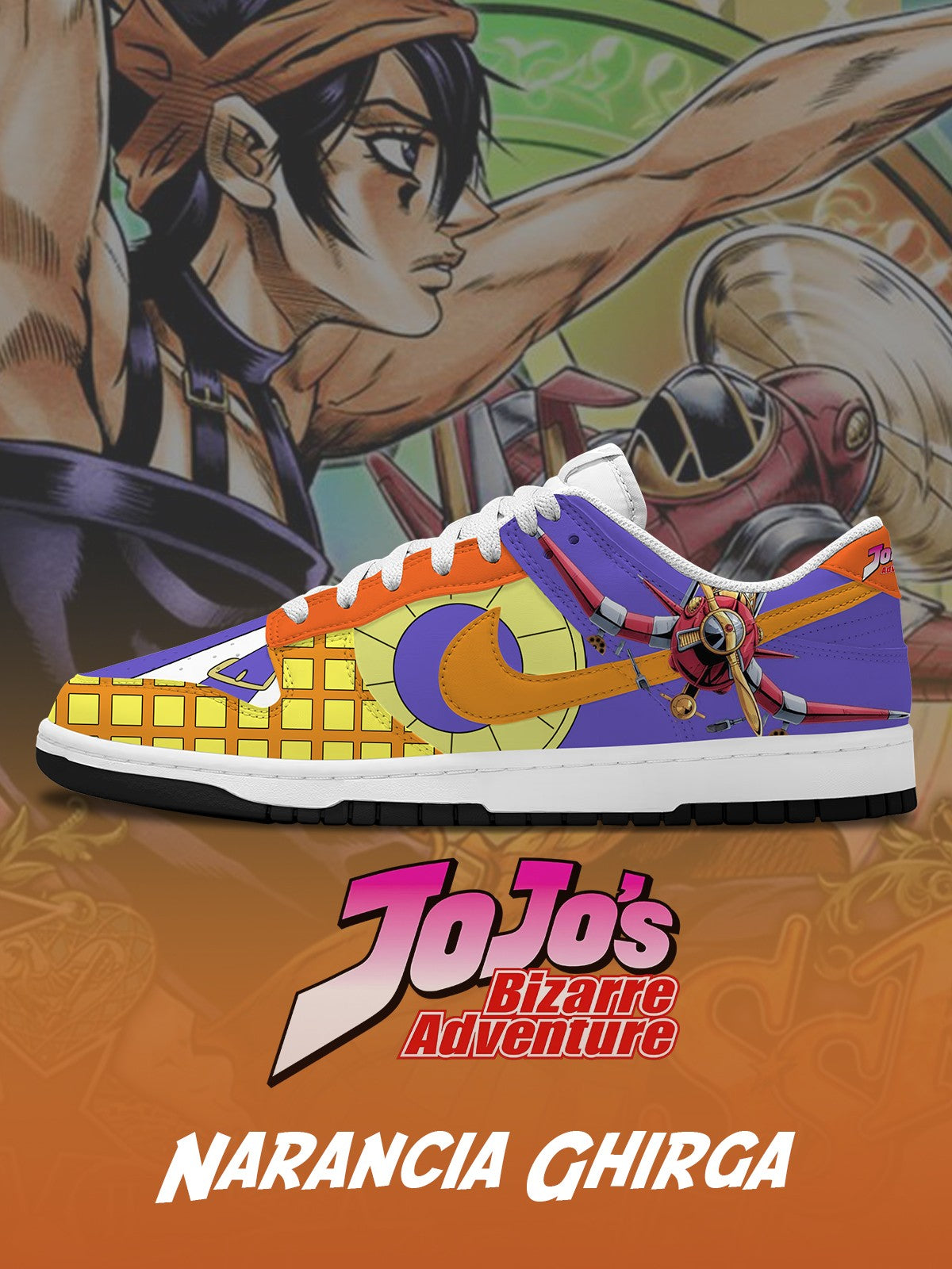 Zapatillas deportivas bajas personalizadas Narancia Ghirga V.2