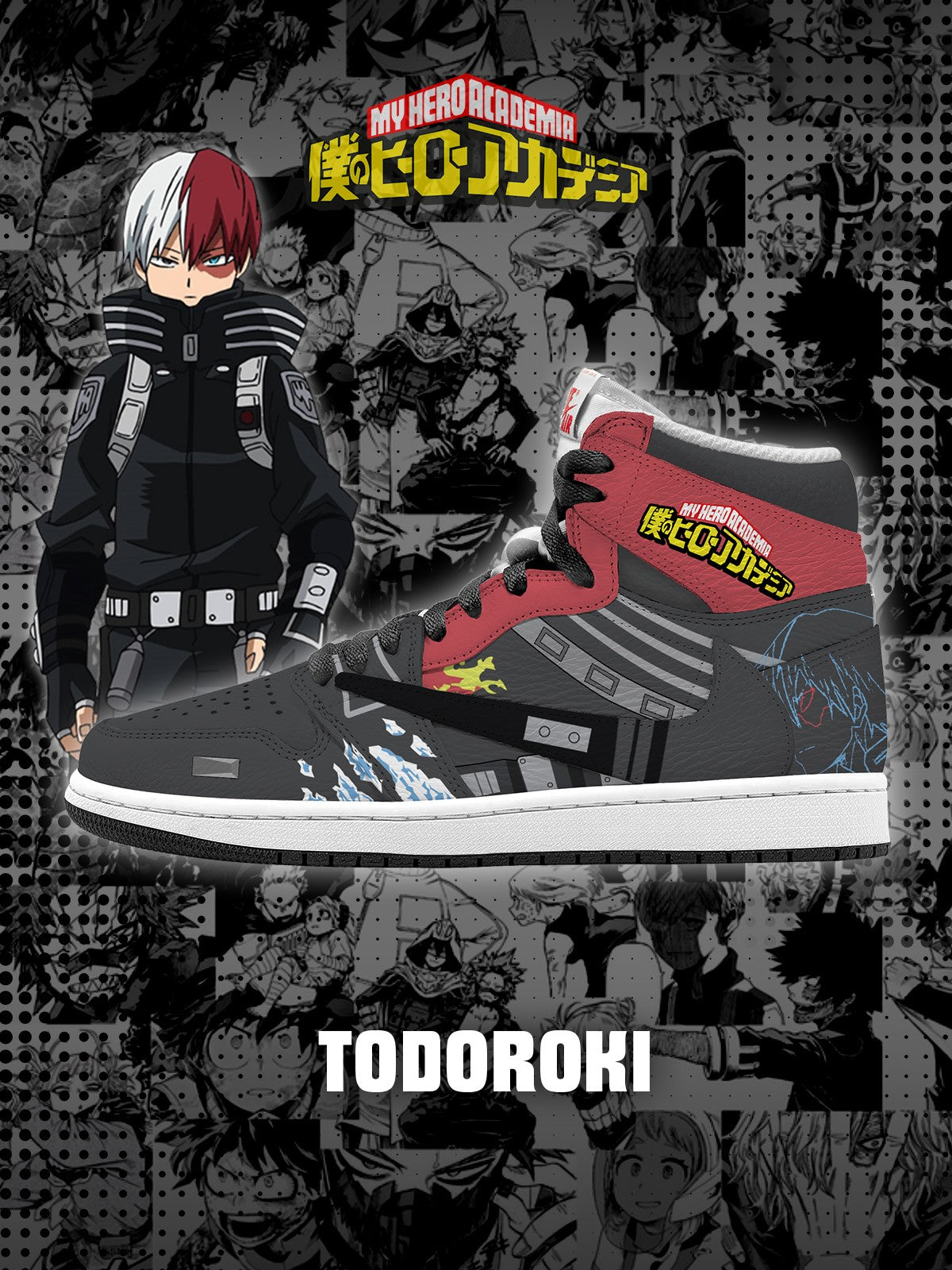 Baskets montantes Shoto Todoroki V. 1 Custom TS