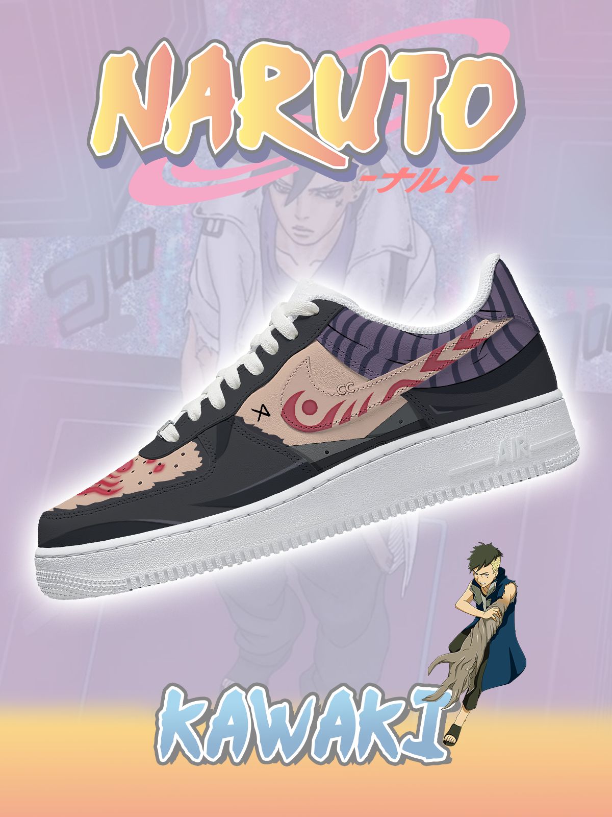 Boruto Kawaki Custom Sneakers