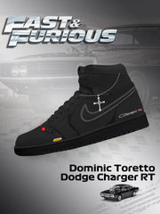 Zapatillas altas personalizadas Dominic Toretto Charger RT V.1