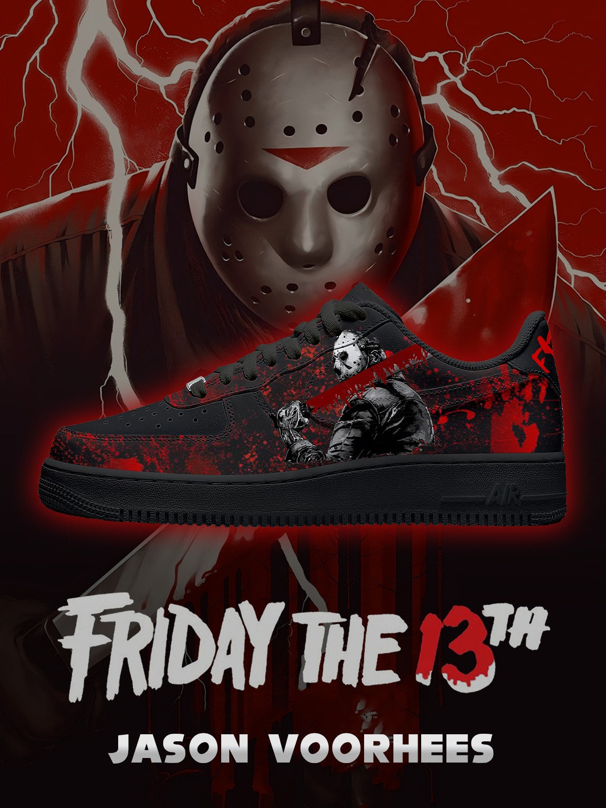 Zapatillas personalizadas Jason Voorhees V.2