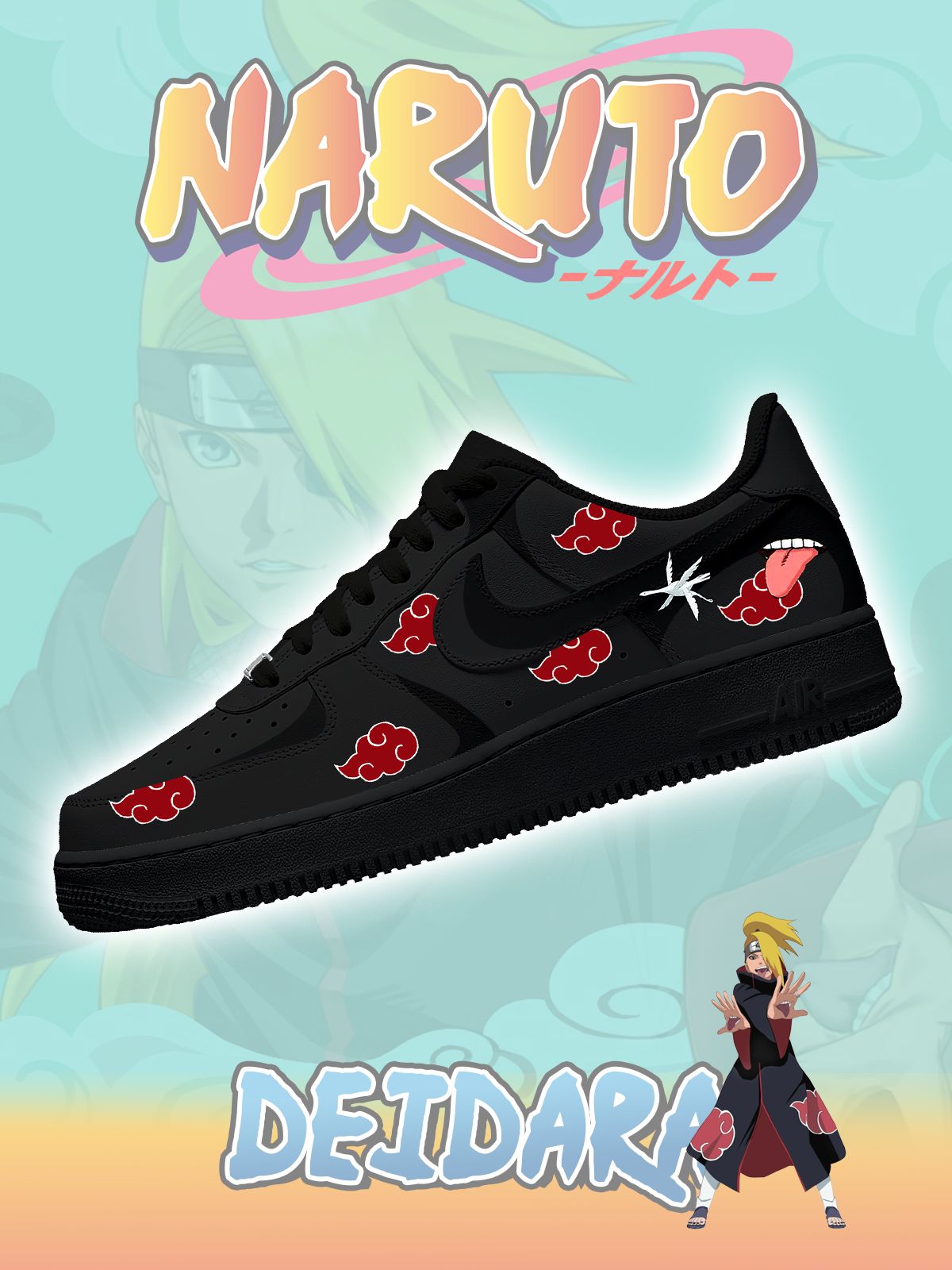 Zapatillas personalizadas Akatsuki Deidara No.2