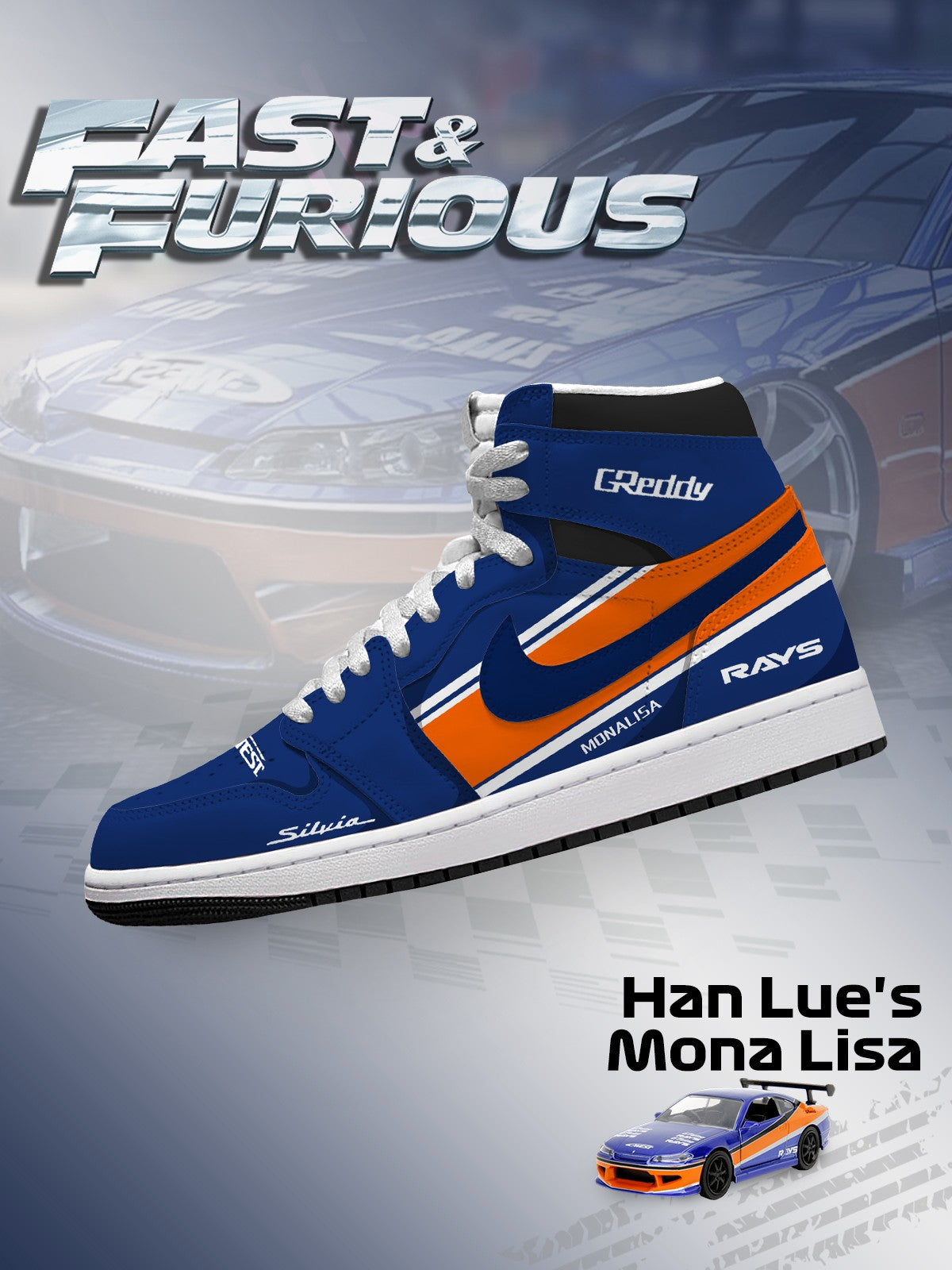 Han Lues Mona Lisa V.1 Custom High-Top Sneakers