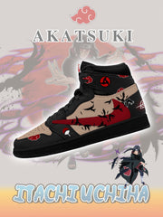 Ténis Akatsuki Itachi Uchiha V.6 Custom TS High