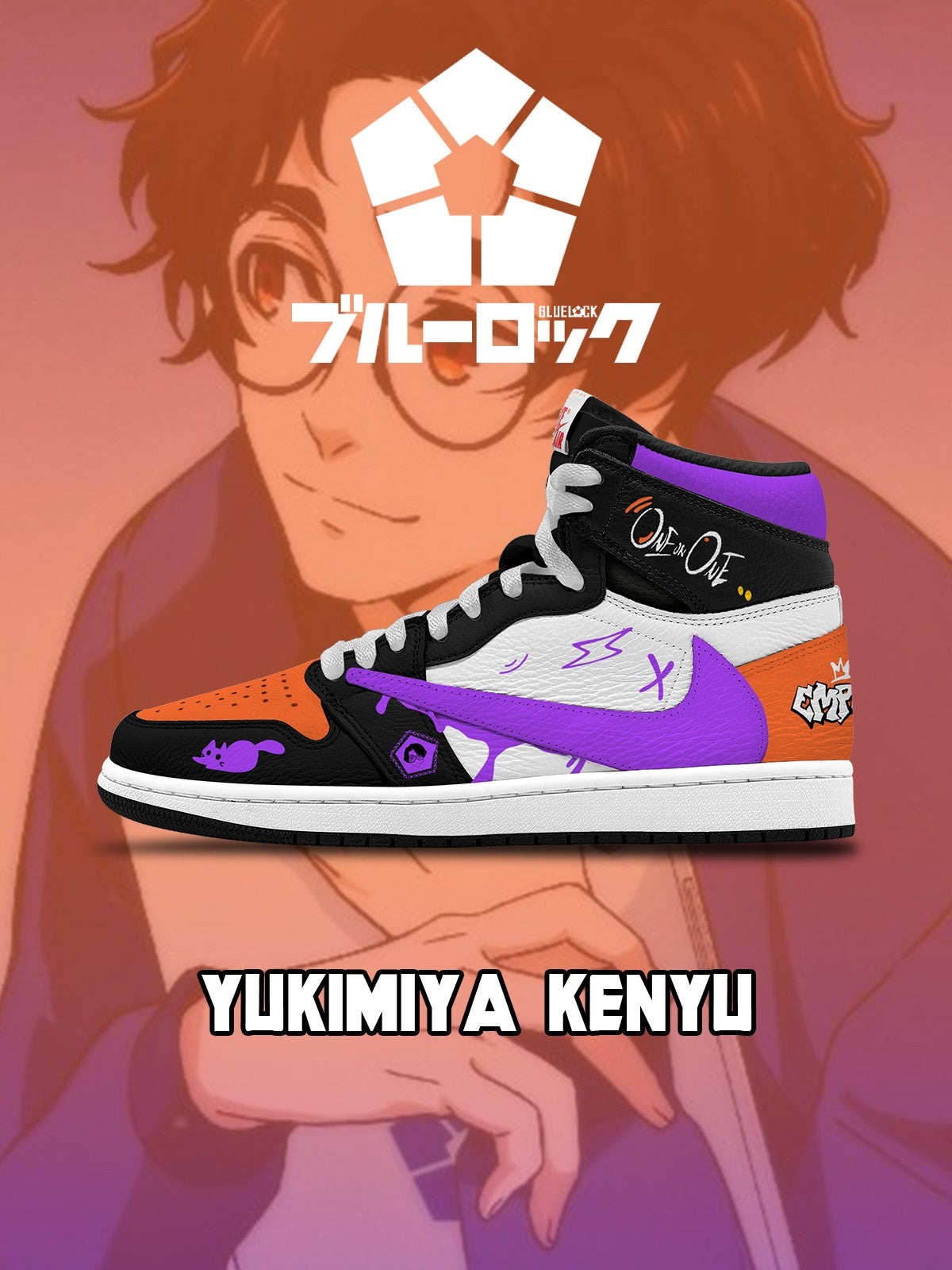 Yukimiya Kenyu V. 1 Baskets montantes TS personnalisées