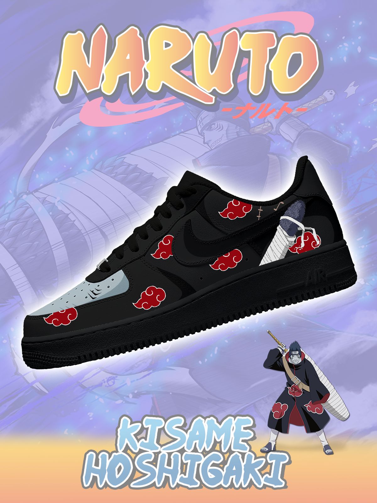Akatsuki Kisame Hoshigaki No.1 Ténis Personalizados