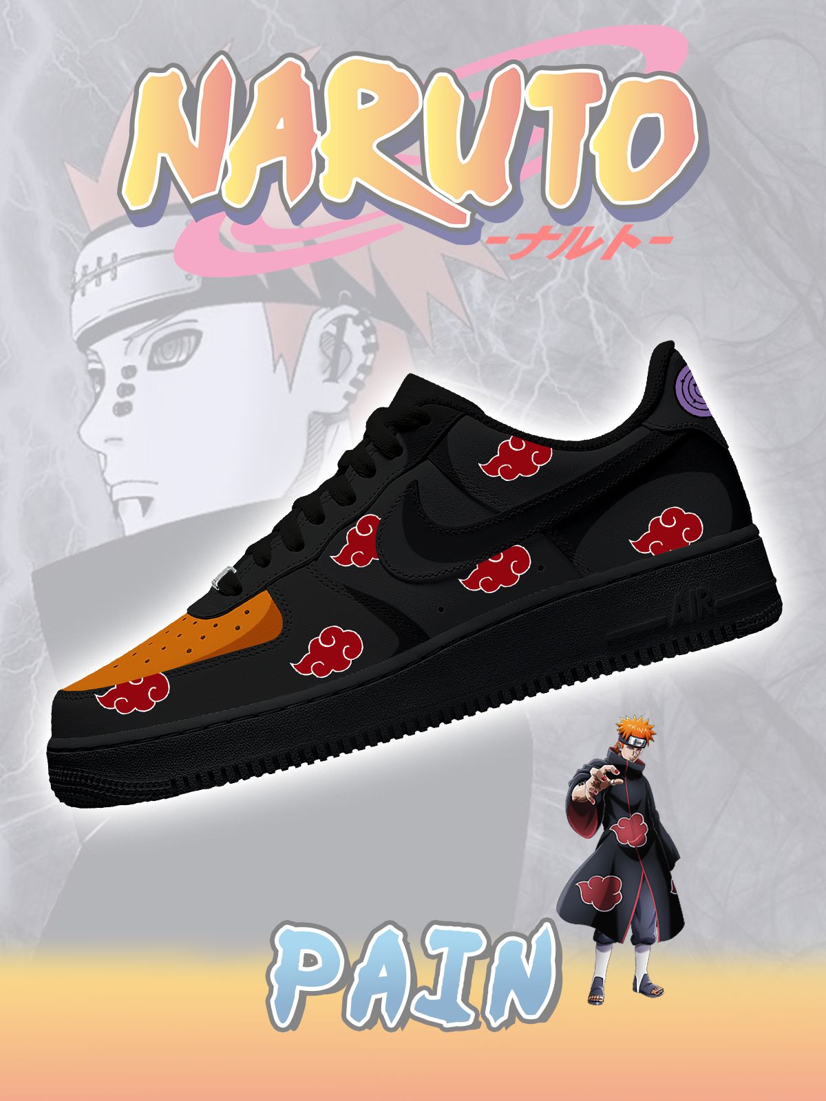 Ténis personalizados Akatsuki Pain No.2