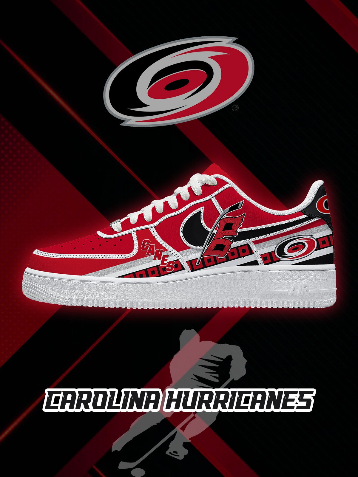 Carolina Hockey V.2 Custom Sneakers