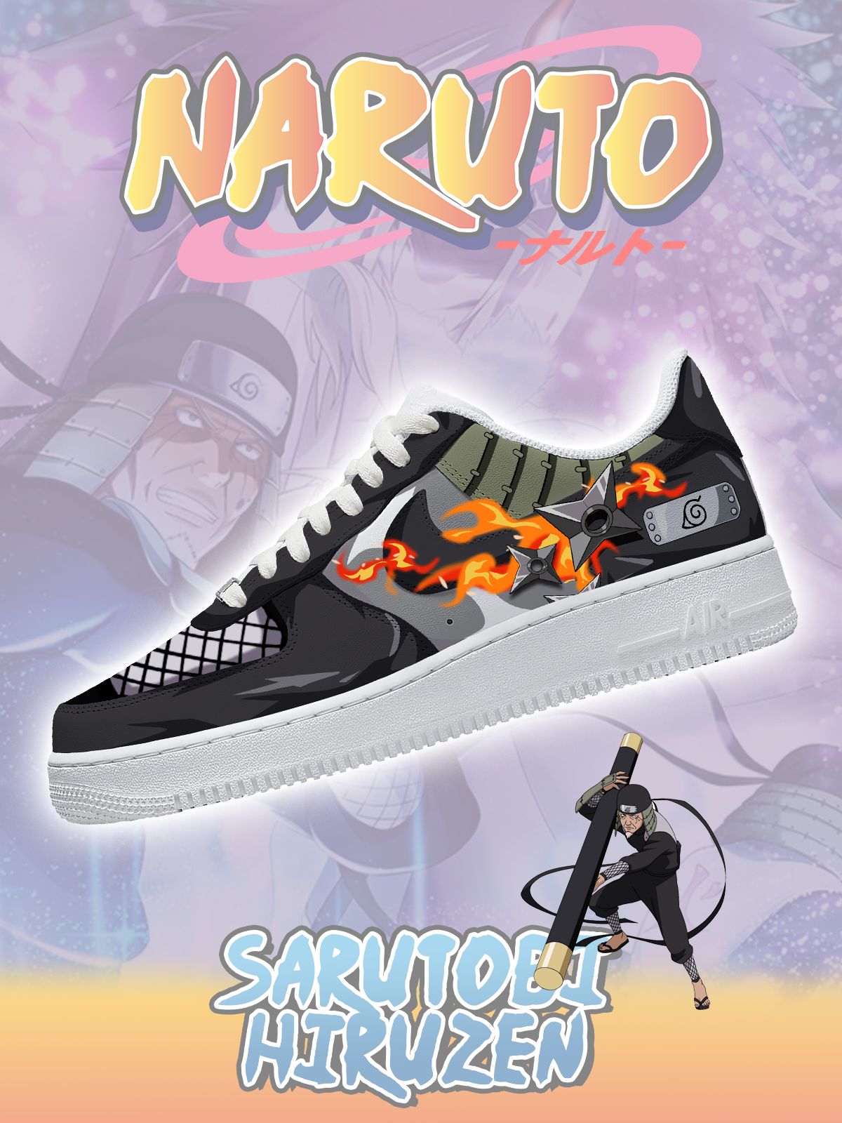 Sarutobi Hiruzen Custom Sneakers